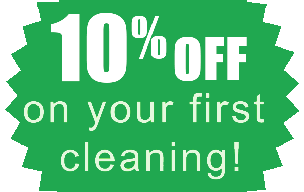 10% off 1st time cleaning