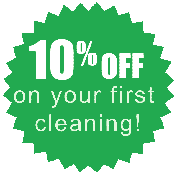 10% off 1st time cleaning